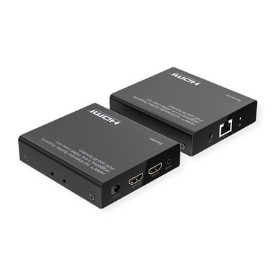 Predĺženie HDMI cez TP do 70m, IR, 4K@60Hz, Power over Cable (PoC), s lokálnym monitorom "loop out"