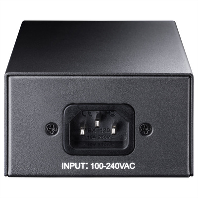 PoE+ Injector, Gigabit, 1port, 90W, 802.3af/at, čierny, CUDY