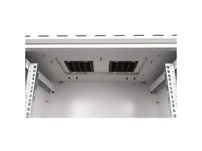 19" Rack na stenu 16U, sivý, 891x600x450mm (HxWxD), RAL7035, IP55, vonkajší, odnímateľné bočnice