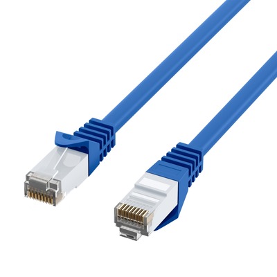 UTP Patchkábel LSOH 0.25m cat.6, modrý, CCA