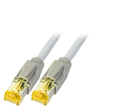 S/FTP (PiMF) Patchkábel LSOH 40m cat.6a, sivý, Cu, Dätwyler 7702 Flex s TM31