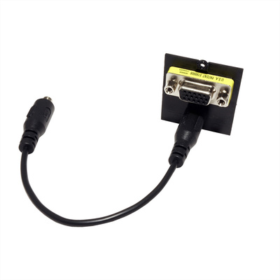 Modul pre BACHMANN, VGA + 3.5mm stereo jack, F/F, čierny
