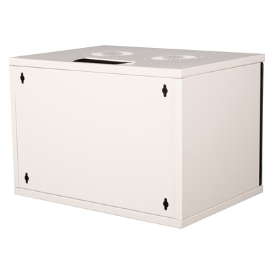 19" Rack na stenu 7U, sivý, 370x540x400 mm (HxWxD), RAL 7035, BASIC