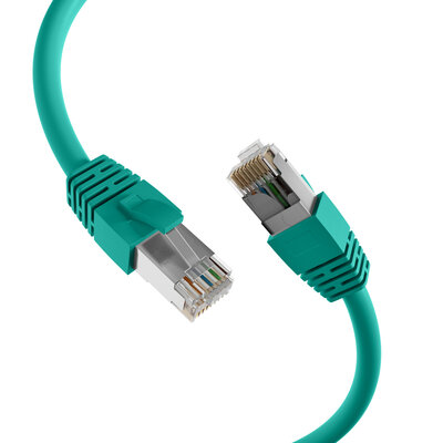 S/FTP (PiMF) Patchkábel LSOH 10m cat.8.1, zelený, Cu, 40GBit/s, 2000MHz