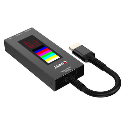 Profesionálny generátor testovacieho HDMI 2.1 signálu s LCD displejom, 8K@30 Hz, 40Gb/s, USB-C