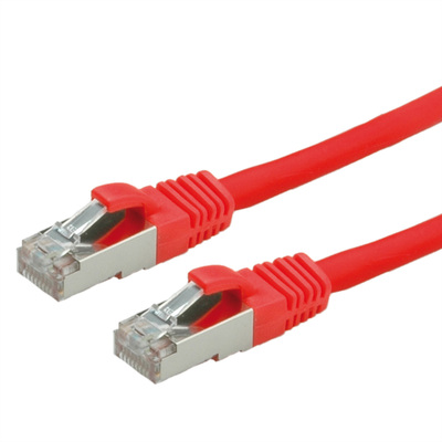 S/FTP (PiMF) Patchkábel LSOH 5m cat.6, červený, Cu