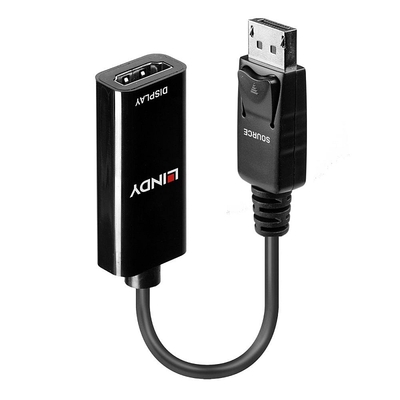 Adaptér DisplayPort/HDMI M/F 15cm kábel čierny