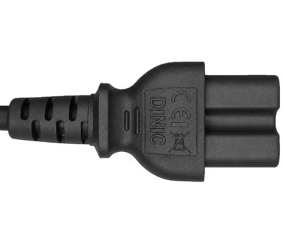 Kábel sieťový 230V, vidlica (YP-46) Švajčiarsko priama - C15, 1.8m, 1.00mm², 10A, čierny
