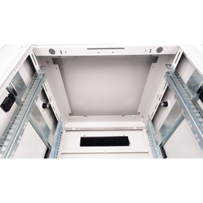 19" Rack na podlahu 47U, 2276x600x600mm (HxWxD), PRO, sklenené dvere, sivý