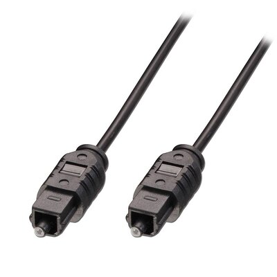 Kábel Toslink audio optický SPDIF prepojovací M/M 0.5m, ø2.2mm, čierny, Slim