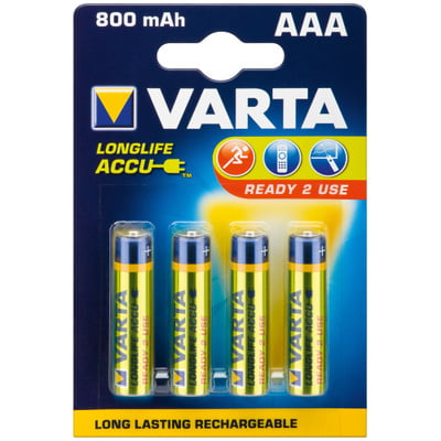 Baterka VARTA RTU nabíjacia AAA (4ks) 1.2V 800mAh NiMH (HR03 56703) 4BL