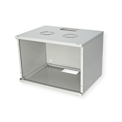 19" Rack na stenu 7U, sivý, 370x540x400 mm (HxWxD), RAL 7035, BASIC