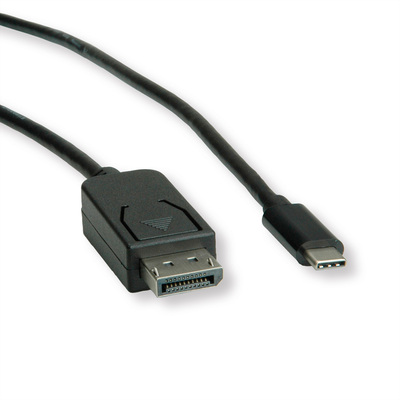 Kábel USB 3.1 Typ C na DisplayPort M/M 1m, 4K@60Hz UHD, čierny