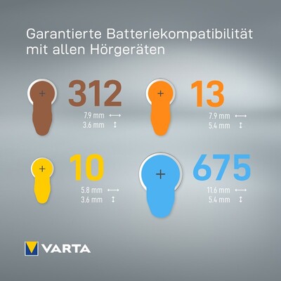 Batéria VARTA Hearing Aid PR48/V13 (6ks) 1.45V 6BL