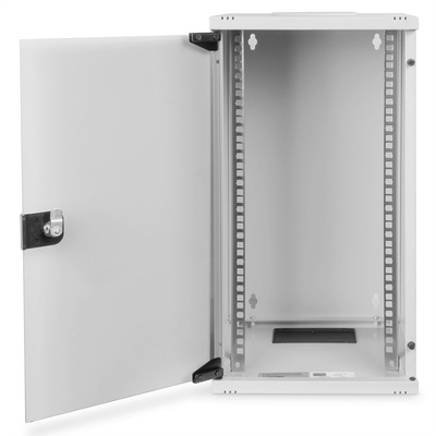 10" Rack na stenu 12U, sivý, 595x312x300mm (HxWxD), RAL7035