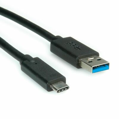 Kábel USB 3.0 AM/CM (3.1 Typ C) 0.5m, Super Speed, čierny