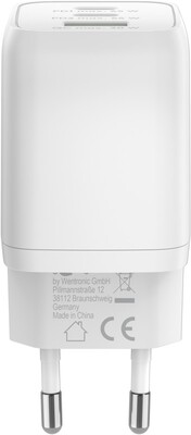 Nabíjačka USB 230V 3port, 1xUSB A, 2xUSB Typ C, 65W, Power Delivery, GaN, biela