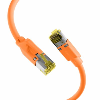 S/FTP (PiMF) Patchkábel LSOH, 15m cat.6a, oranžový, Cu, Draka UC900 s TM31