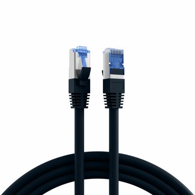 S/FTP (PiMF) Patchkábel LSOH 1.5m cat.7, čierny, Cu, SuperFlex