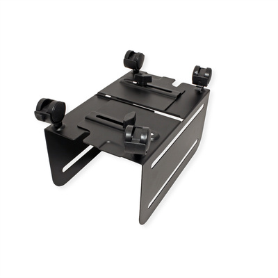 Stojan pod počítač s kolieskami, čierny