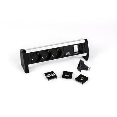 Modul USB 3.0 AF/AF, Keystone, čierny