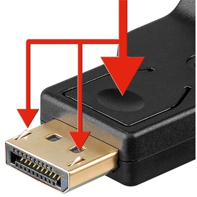 Adaptér DisplayPort/VGA M/F priama čierna