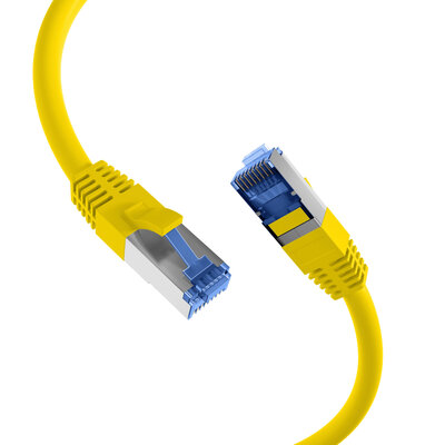 S/FTP (PiMF) Patchkábel LSOH 0.5m cat.7, žltý, Cu, SuperFlex