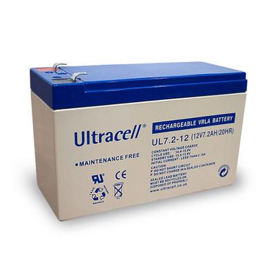 Baterka Ultracell AKKU UL7.2-12 (12V 7.2Ah), Faston (4.8mm)