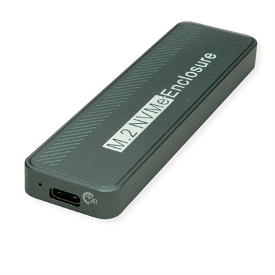 Externý box / Adaptér USB 3.2 Gen 2x2 Typ C na NVMe M.2 SSD HDD (M-key), 20Gbps, čierny