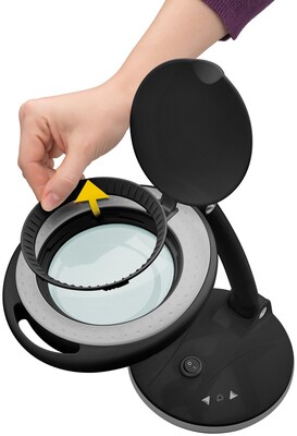 Náhradná sklenená šošovka pre lupu / lampu, 5 dioptrií, 100mm