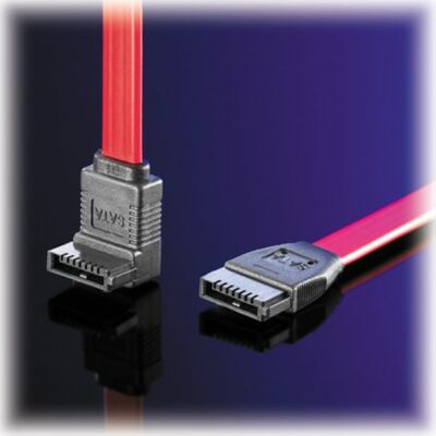 Kábel SATA HDD 0.5m, zahnutý