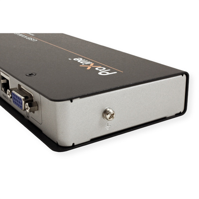 Predĺženie KVM cez TP do 300m, VGA, USB, RS-232, Audio (3.5mm jack), Dual Remote (lokálne ovládanie)