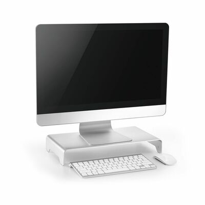 Stojan/podstavec na LCD monitor, hliník, 63mm, max. 10kg, sivý