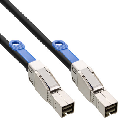 Kábel Mini SAS HD, SFF-8644 to SFF-8088, 6Gb/s, 2m, čierny