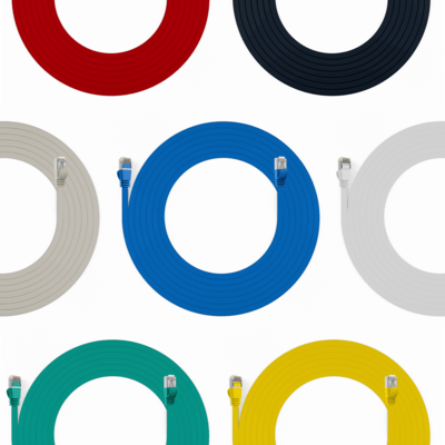 U/FTP (PiMF) Patchkábel 2m cat.6a, sivý, plochý, Cu