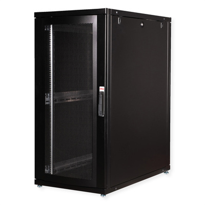 19" Rack na podlahu 26U, 1260x600x1000mm (HxWxD), PRO, čierny