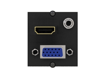 Modul pre BACHMANN, HDMI + VGA + 3.5mm stereo jack, F/F, 0.2m, čierny