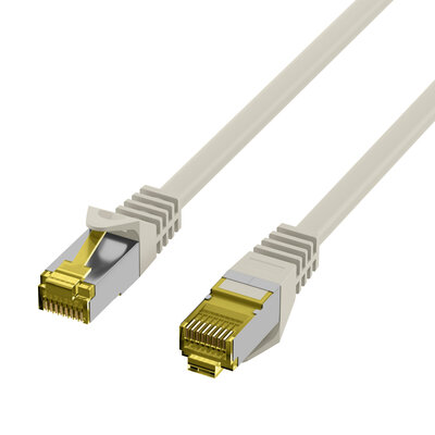 S/FTP (PiMF) Patchkábel LSOH 0.25m cat.7, sivý, Cu