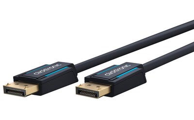 Kábel DisplayPort M/M 7.5m, 4K@60Hz, DP v1.2, 21.6Gbit/s, modrý, pozl. konektor, ClickTronic