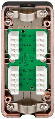 Spojka inštalačného kábla, Junction BOX STP, cat.6a, LSA-LSA, tienená, 600MHz, čierna