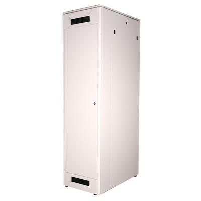 19" Rack na podlahu 47U, 2276x600x1000mm (HxWxD), PRO, sklenené dvere, sivý