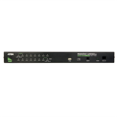 KVM switch/prepínač 16PC, VGA, PS2+USB, HotKeys, OSD