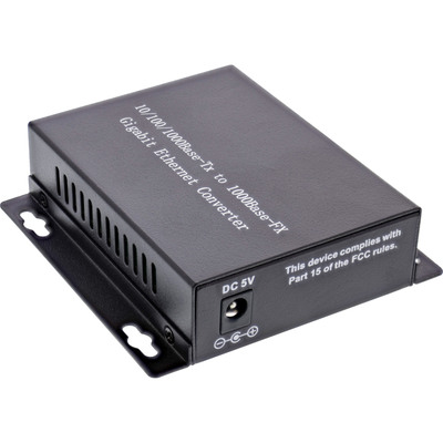 Optický Konvertor RJ45 - SC, Gigabit, MultiMode, max. 550m, čierny