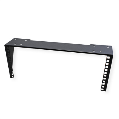 Konzola pre 19" komponenty, nástenná/pod stôl, 4U, čierna