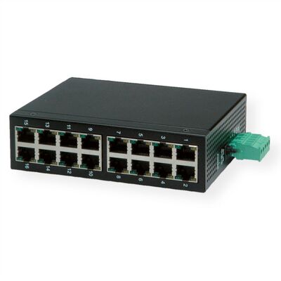 Switch 10/100,16port, priemyselný