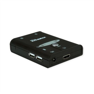 KVM switch/prepínač 2PC, HDMI, USB