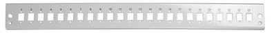 Predný panel pre optický patchpanel 12x LC duplex / SC simplex / E2000 simplex / MTRJ, čierny