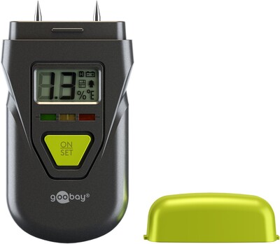Digitálny vpichovací vlhkomer na drevo a stavebné materiály, LCD