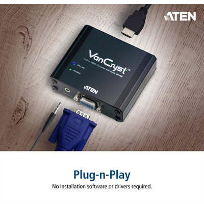 Konvertor VGA+audio na HDMI