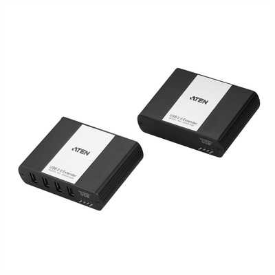 Predĺženie USB 2.0 cez LAN do 200m, USB hub (4port), s ext. adaptérom